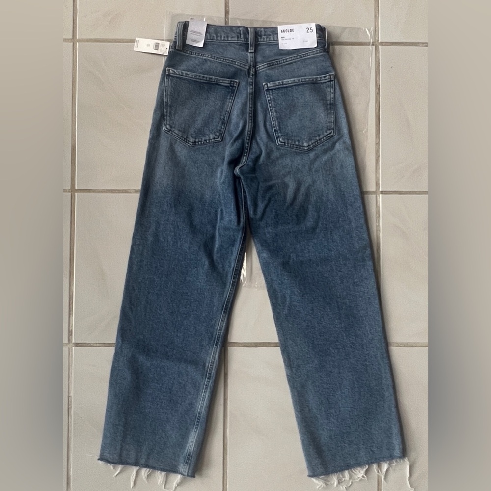 AGOLDE Ren High-Rise Crop Wide-Leg Jeans NWT Forum - Picture 12 of 16